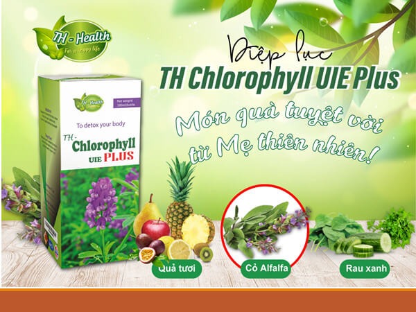 Thuc pham bao ve suc khoe TH Chlorophyll UIE PLUS - Droppii